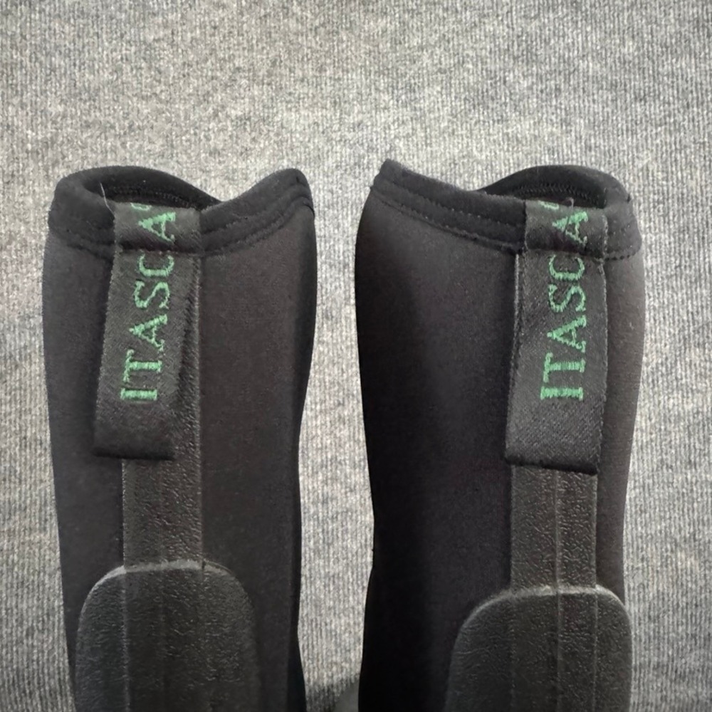 Itasca Men Black Rubber Neoprene Waterproof Outdoor Hunting Rain Boots Size 12 - Picture 7 of 10
